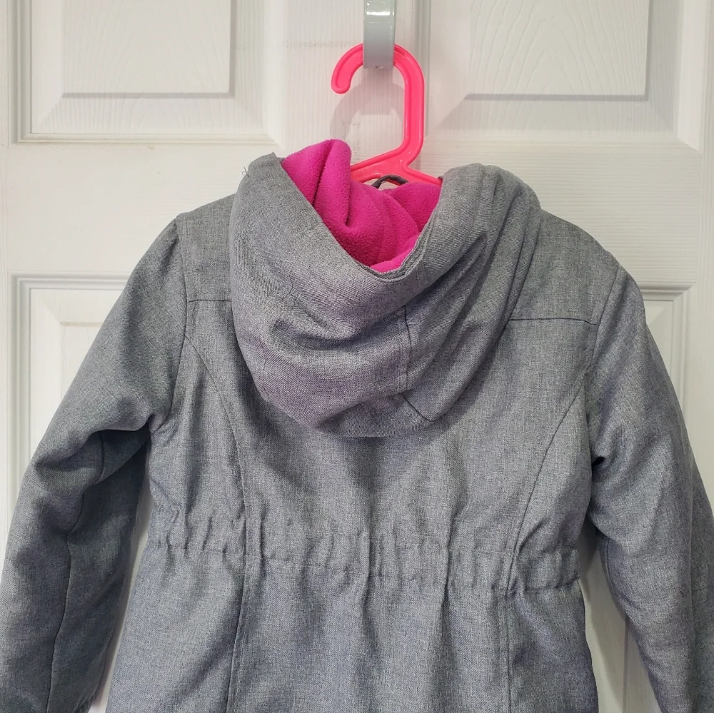 Cat & Jack Jacket Girls Size XS 4/5 Gray Pink